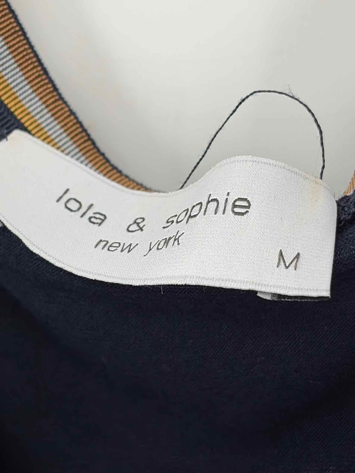 Pre-Owned Lola & Sophie Navy Size Medium Tank Top