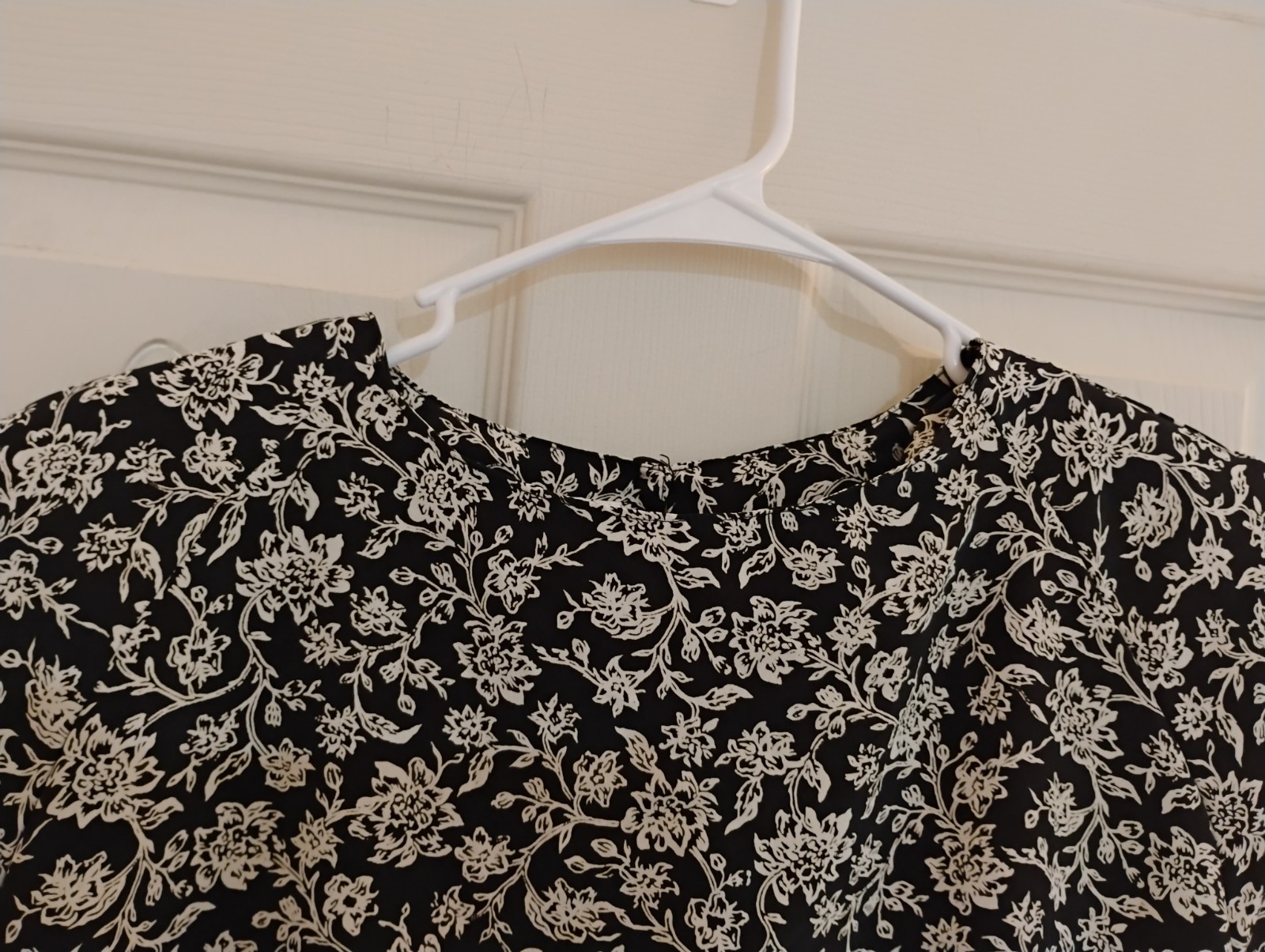 VTG Impressions of California Blouse 80s 90s Floral Shoulder Pads Top Medium