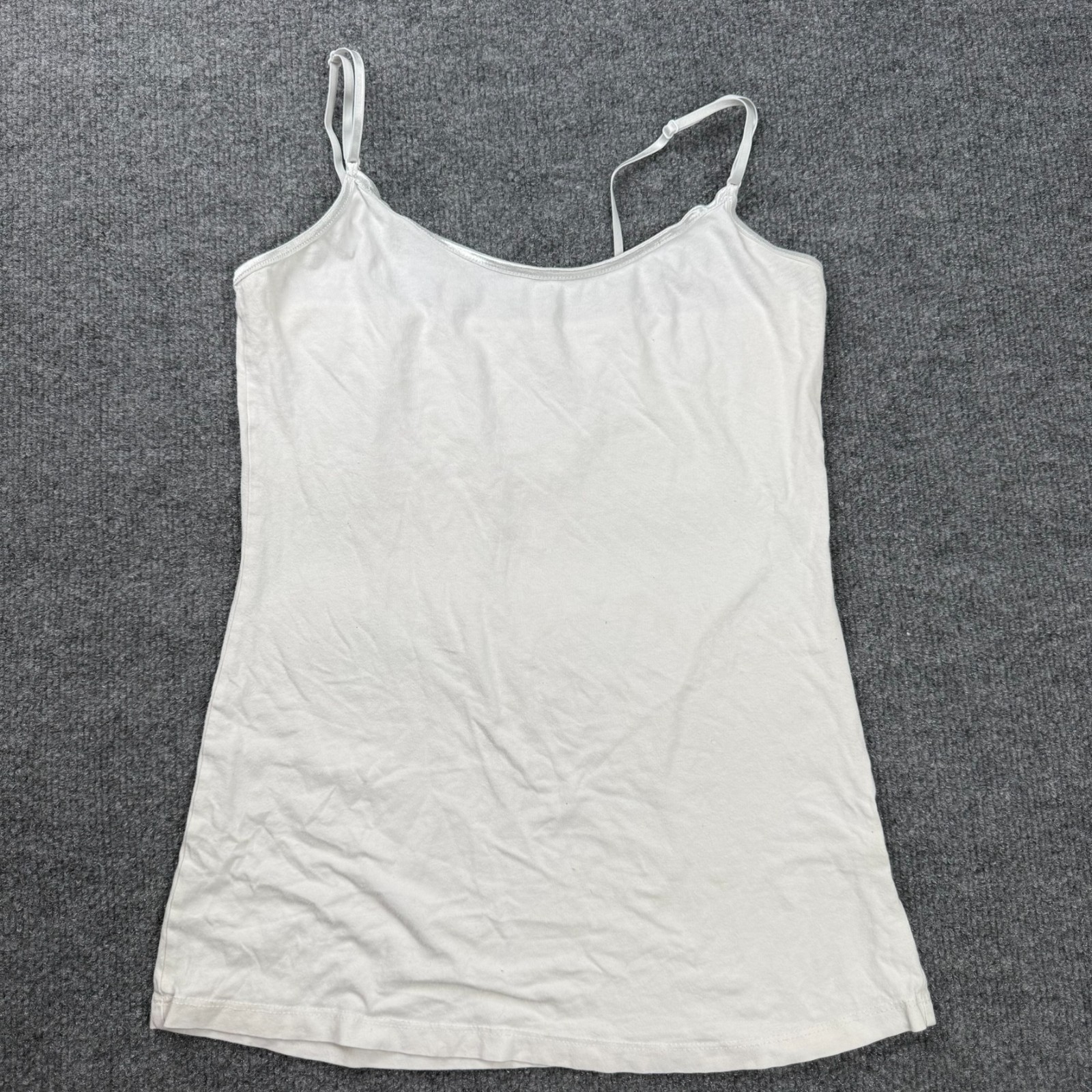 Women’s Tresics White Spaghetti Strap Camisole Tank Top Size Large