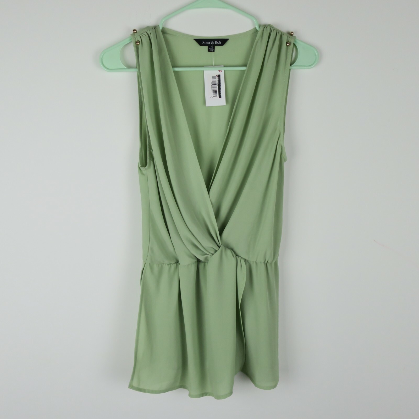 Fab’rik Strut & Bolt Women’s Top Size Small Green NWT