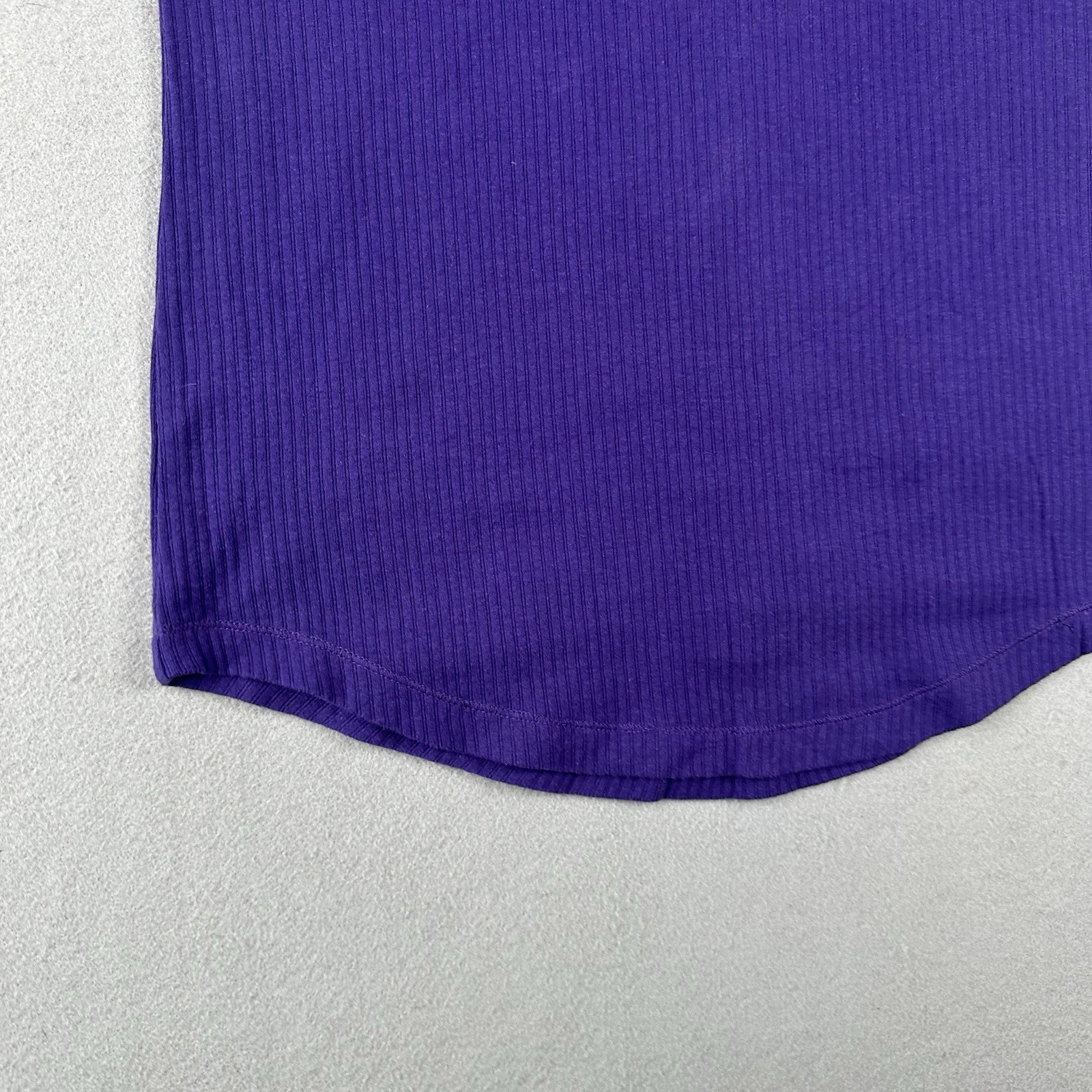 Y2K Aeropostale Ribbed Henley Short Sleeve Shirt Women’s 2XL Purple Stretch Aero