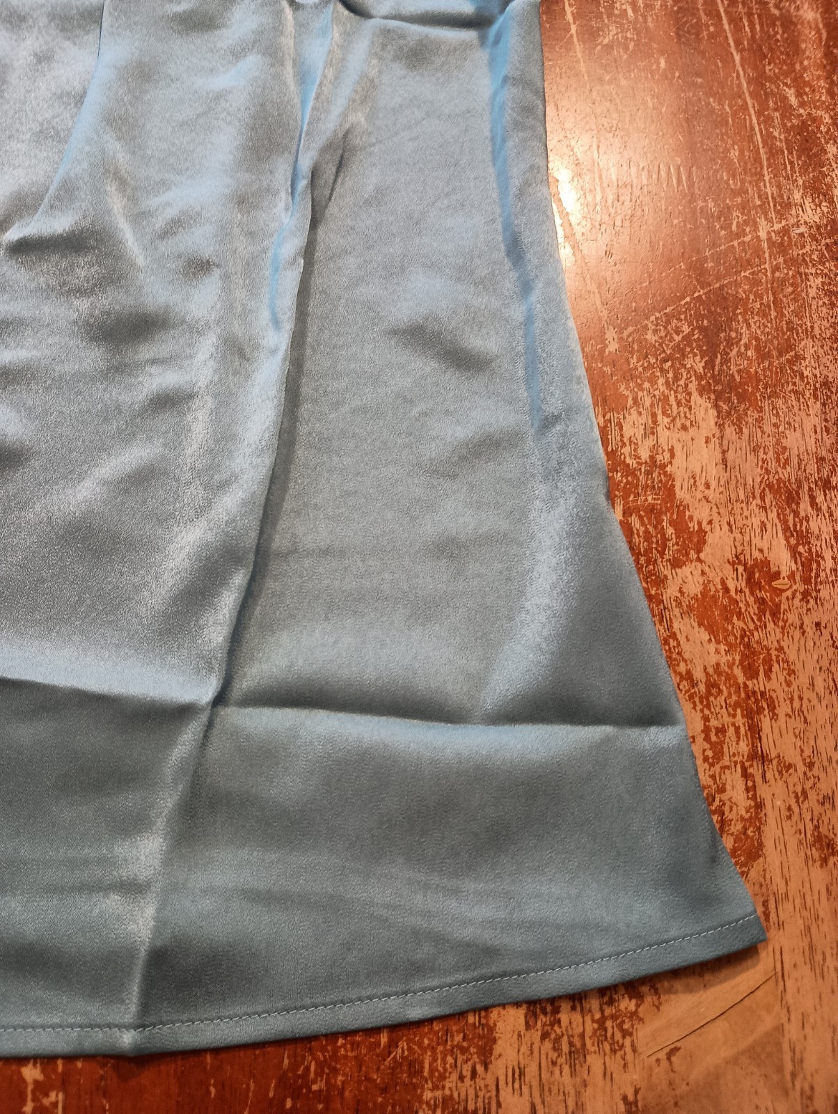 Blooming Jelly Women’s Blue Sleeveless Pleated Summer Dressy Top Size Small