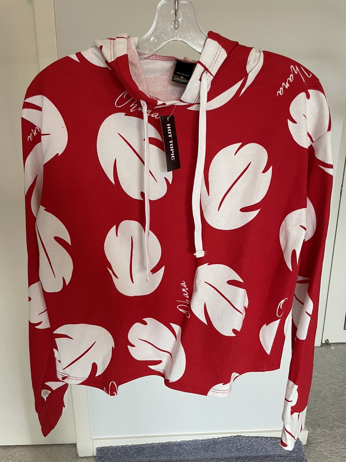 LILO & STITCH Zip Up Hoodie Sweatshirt Hot Topic EXCLUSIVE New Retired Size Smal