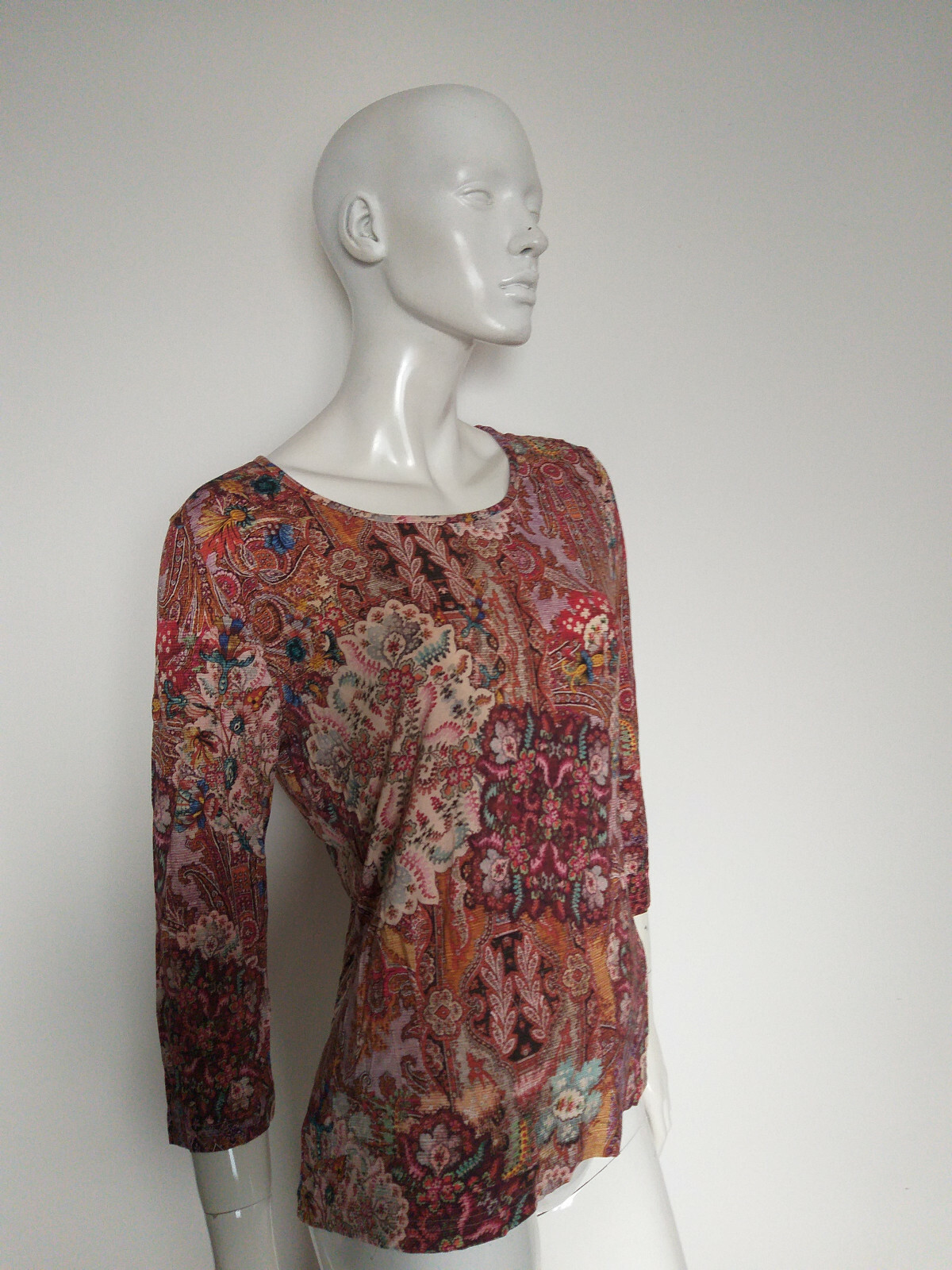 PETER HAHN women’s multicoloured top blouse size 14