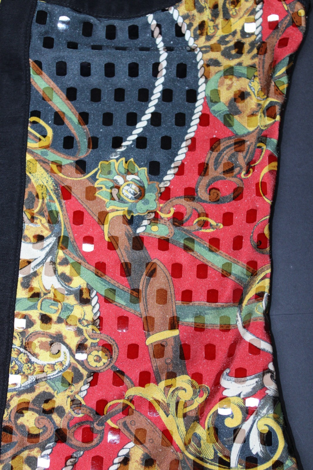 Linda Segal Multicolored geometric pattern Y2K tank, size S