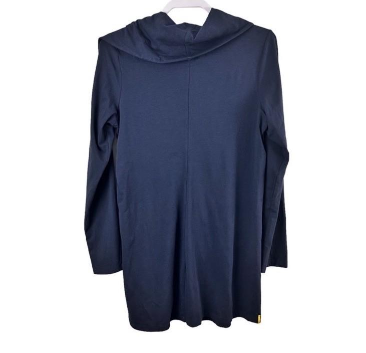 Lole Women’s Size L Navy Blue Cowl Neck Organic Cotton Tunic Top Casual
