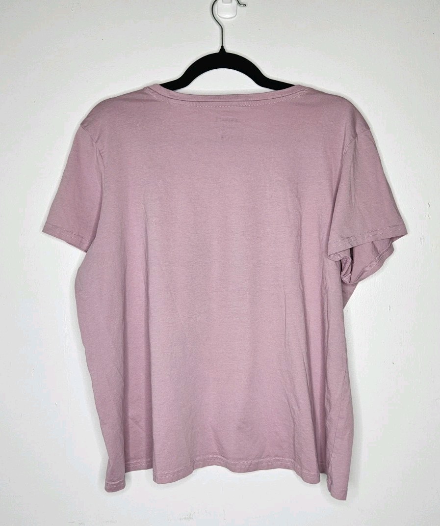 Pact Women’s Softspun Crew Neck Tee XL Mauve Soft Comfortable Top