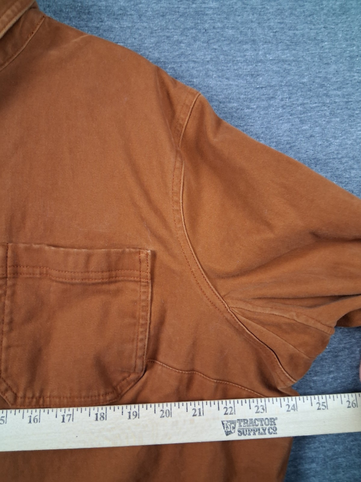 Duluth Womens Shirt 2XL Brown Moleskin Button Up Outdoor Heavy Shacket Gorp