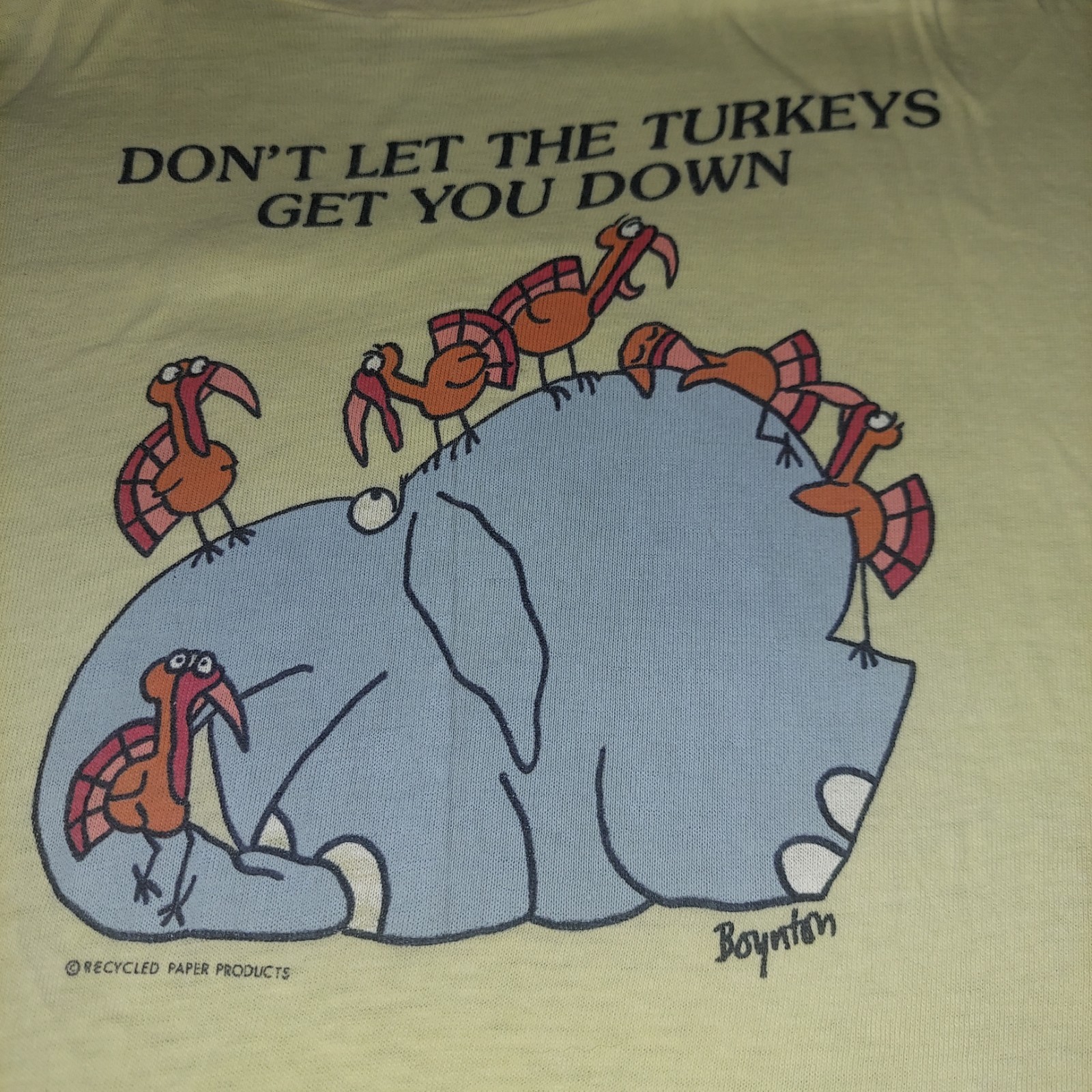 Vintage 70s single stitch Sandra Boynton humor T-shirt Large