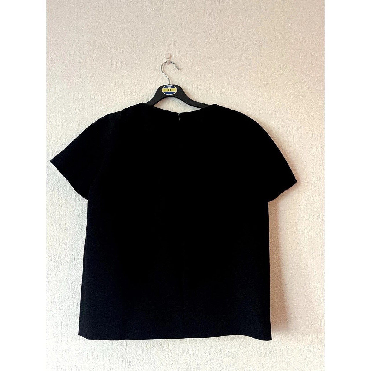 Maje Black Faux Fur Viscose & Cotton Fabric Top Size 1 / Small