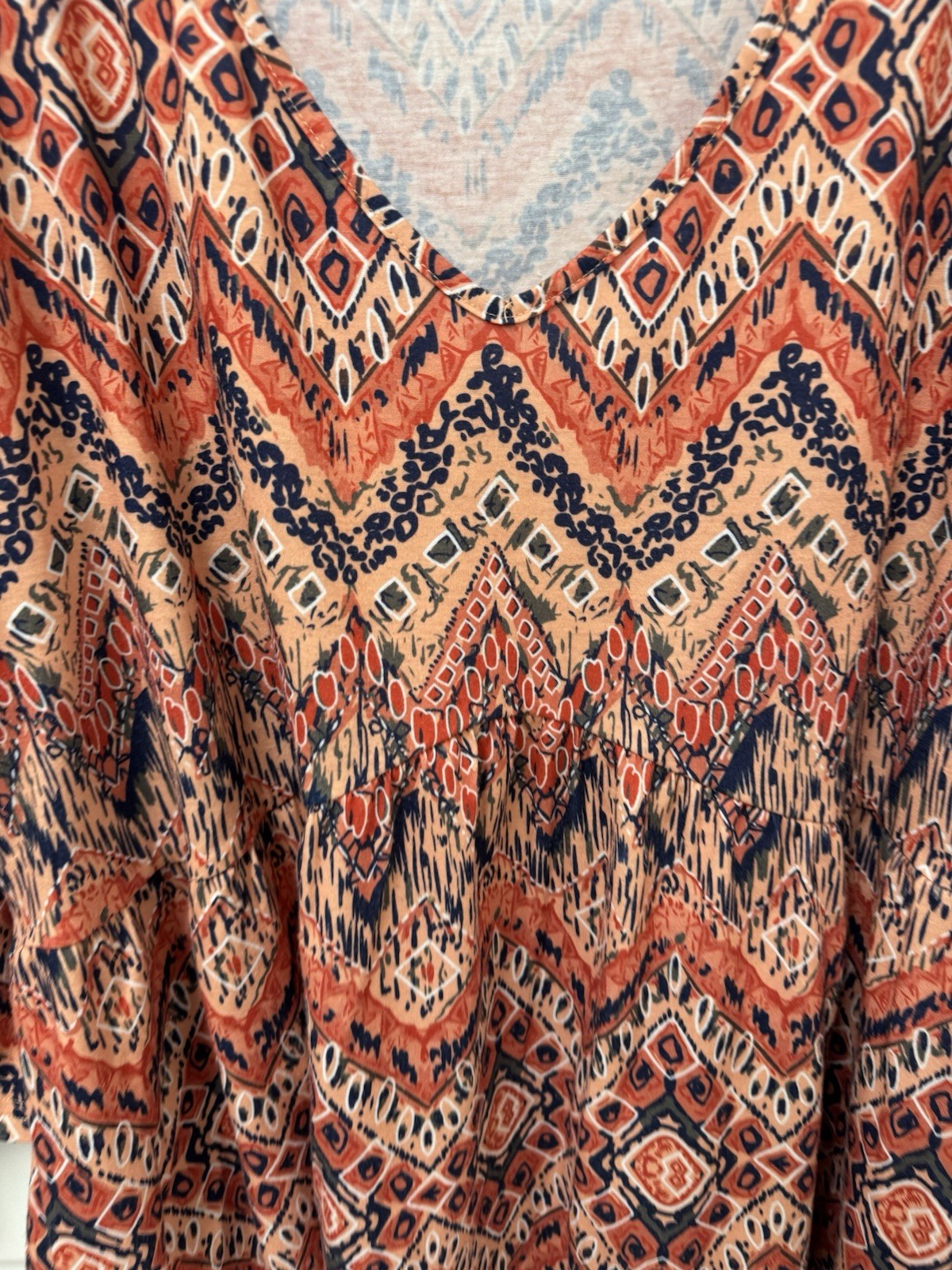 3XL Women’s Too Blouse Pullover Vneck Ofeefan Polyester Spandex Nice A5