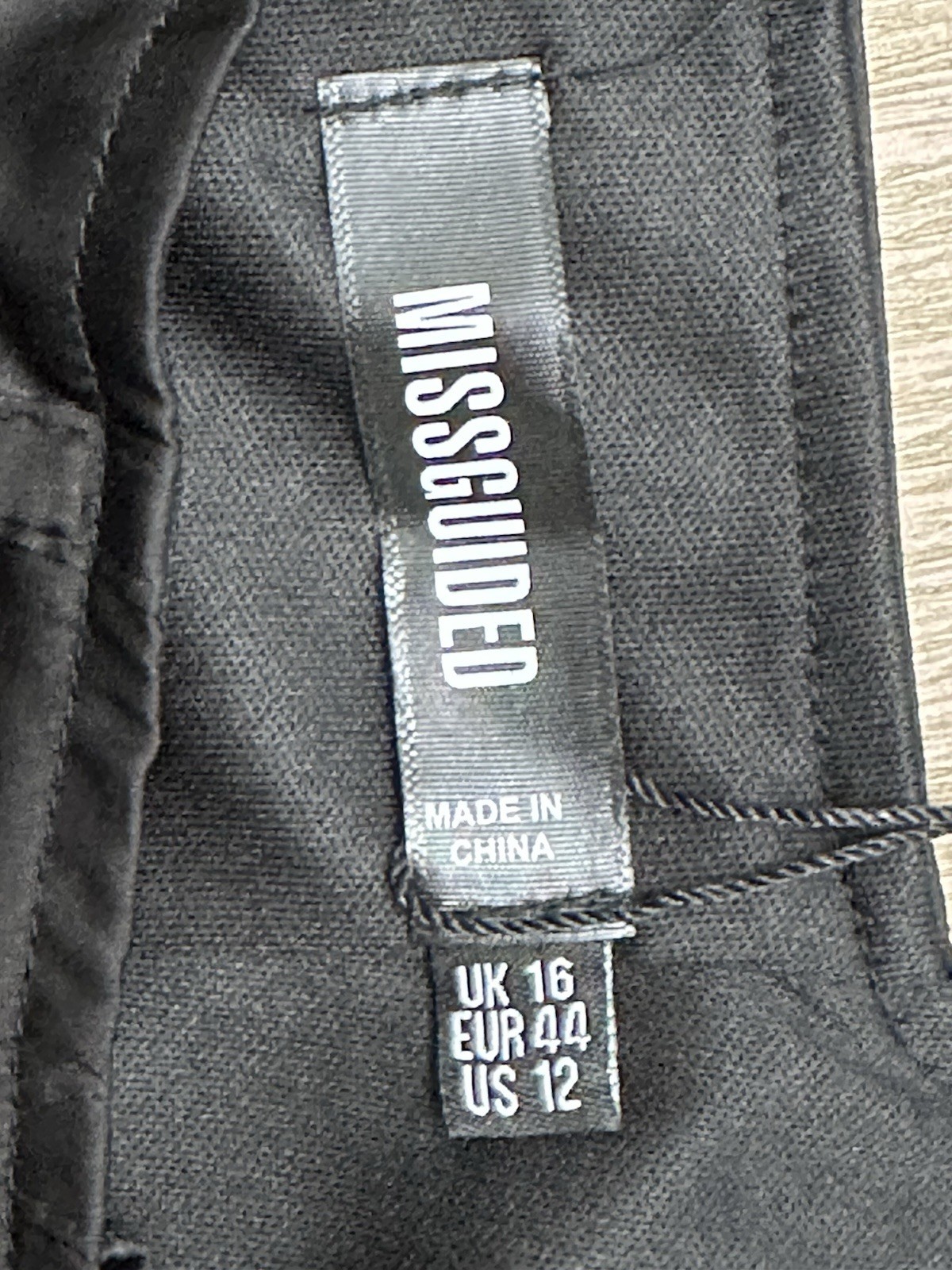 NWT Missguided Sleeveless Black Satin Corset Crop Top Size 12