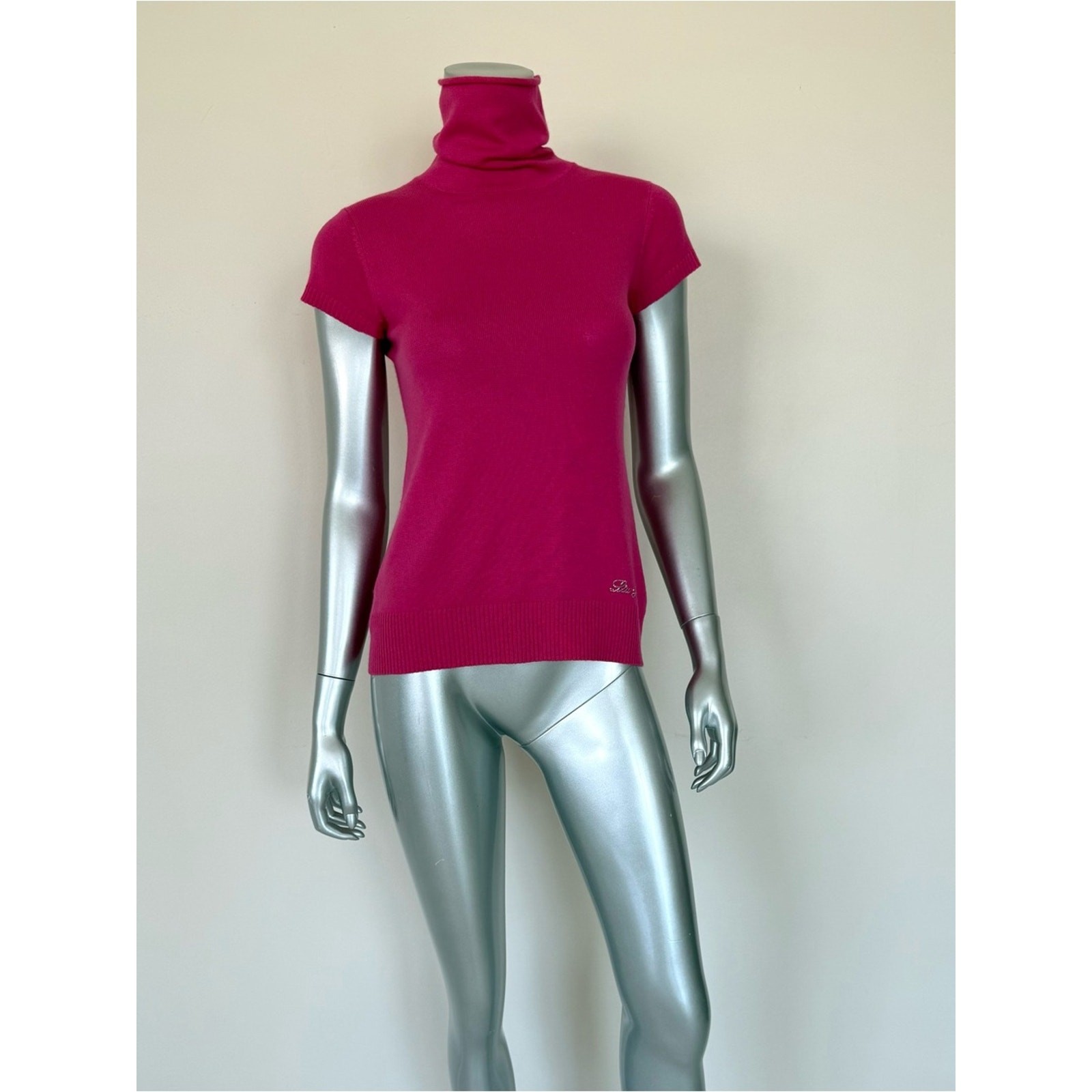 Liu Jo women turtleneck top silk/cashmere top size XS