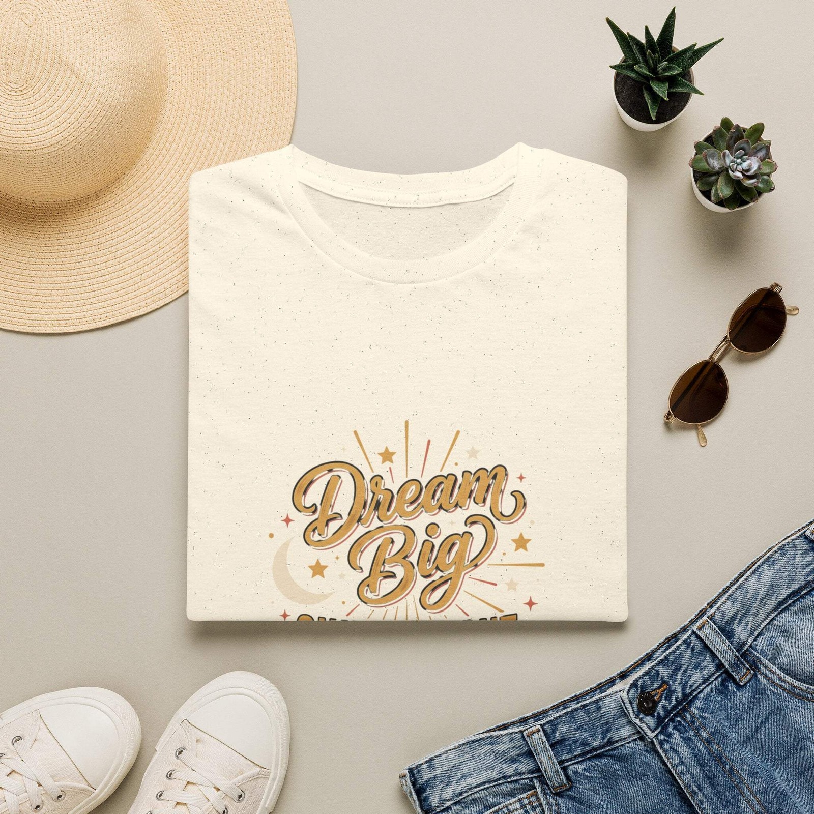 Dream Big Shine Bright T-Shirt — Inspirational Graphic Tee