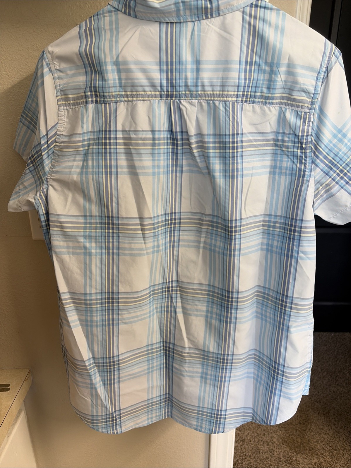 Eddie Bauer Ladies Short Sleeve Adventure Top Size M Ancient Water Starling