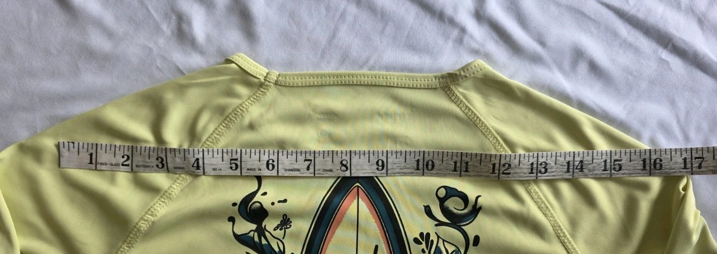 Reel Life Women’s Long Sleeve UV Beach Shirt Yellow Sz Sml