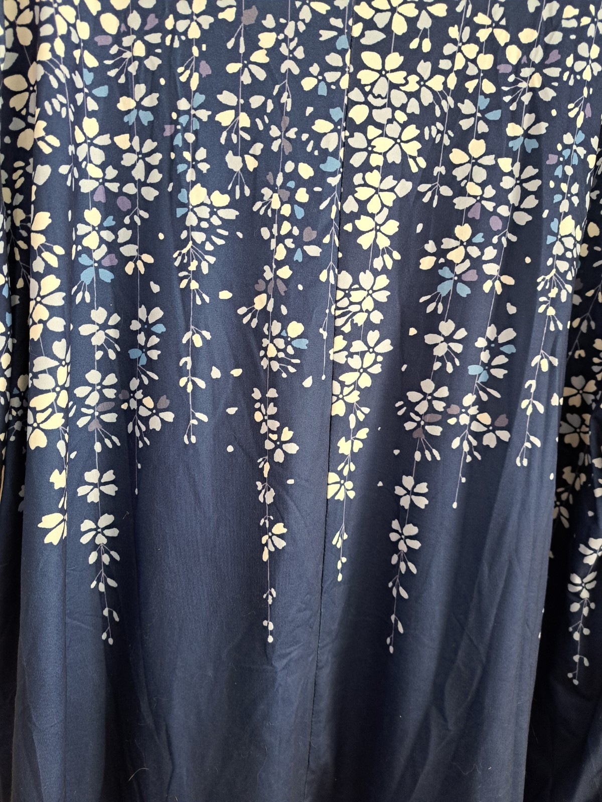 TEMU Blue Floral Pull Over Raglan Sleeve Top Size 4XL