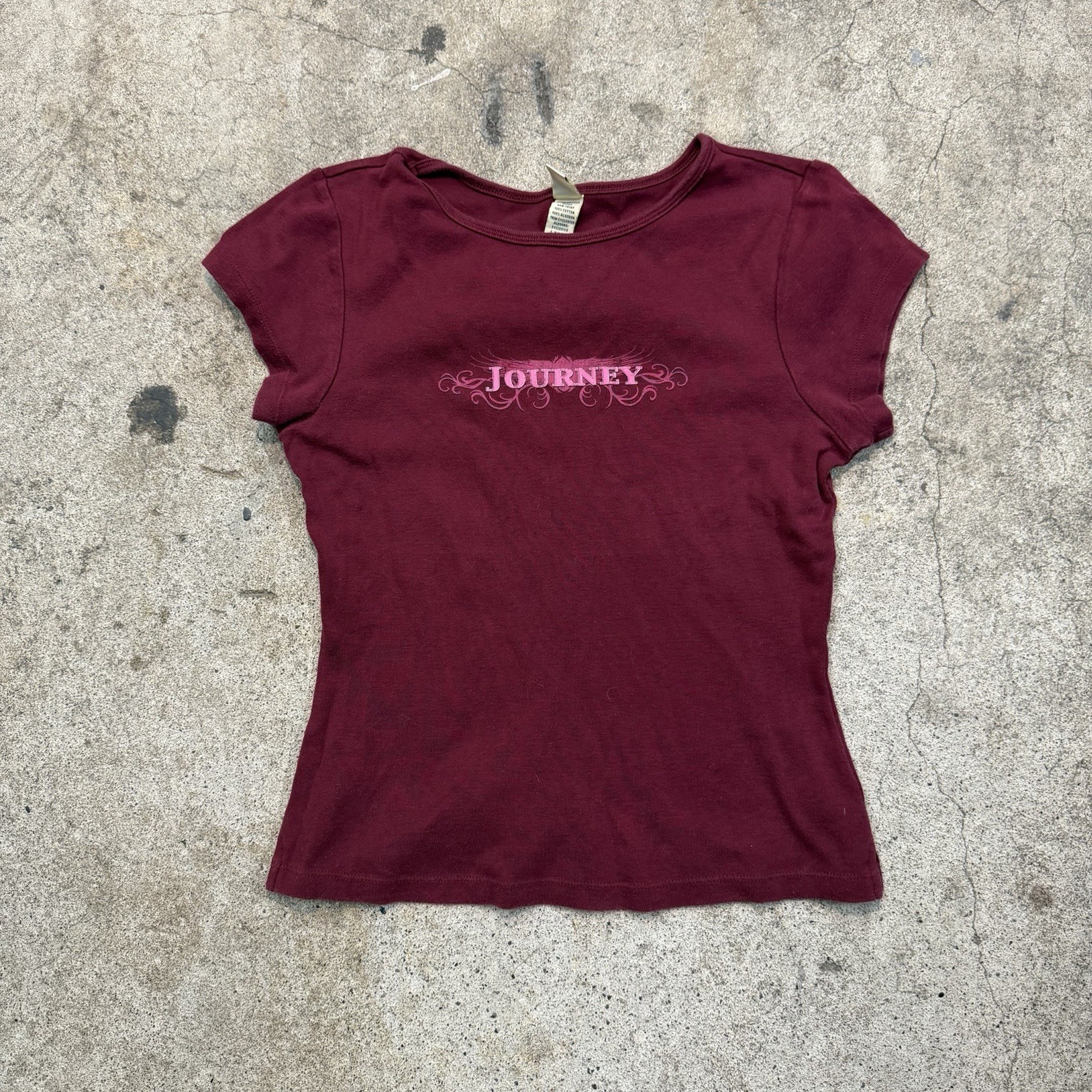 Vintage Y2K 2000s Journey Women’s Shirt Purple Size Large Kavio! Rare Band Tour