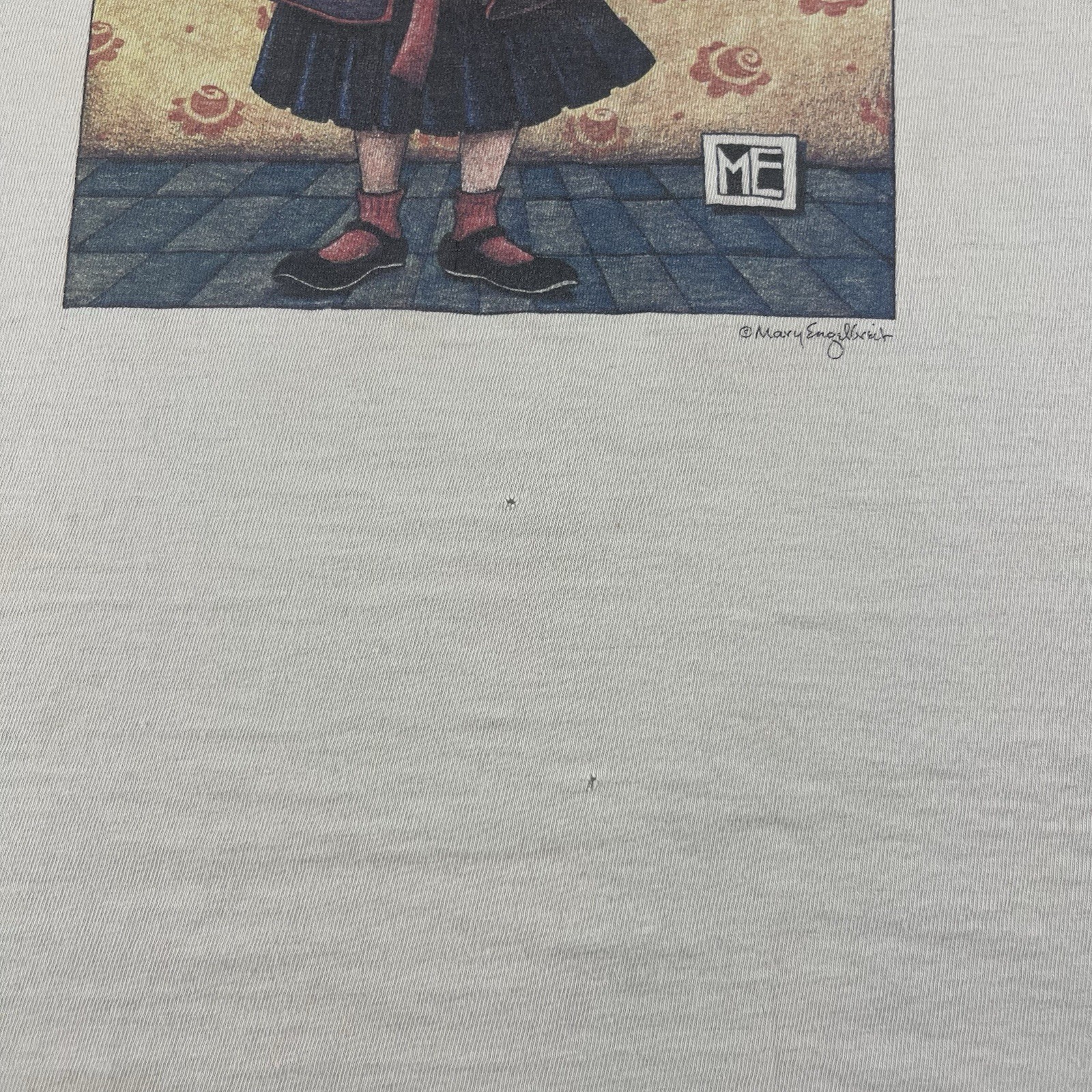 Vintage Mary Engelbreit White Cotton Shirt. Snap Out Of It XL