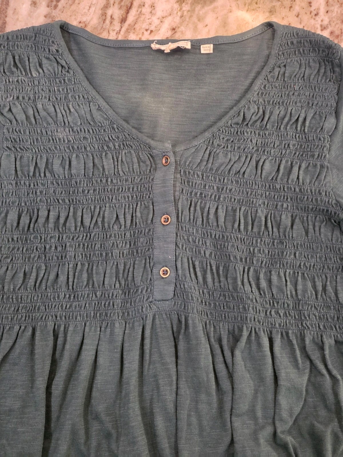 Fat Face Beth Tunic In Dark Green Color Women’s Size Us 4 Boho CottageCore