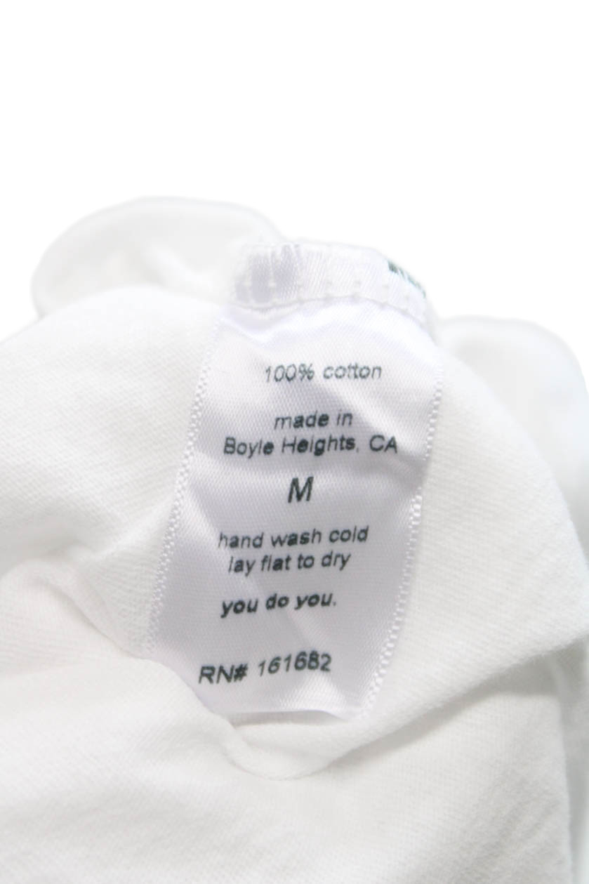 Perfect White Tee Womens Basic Cotton Long Sleeve Tee Size M