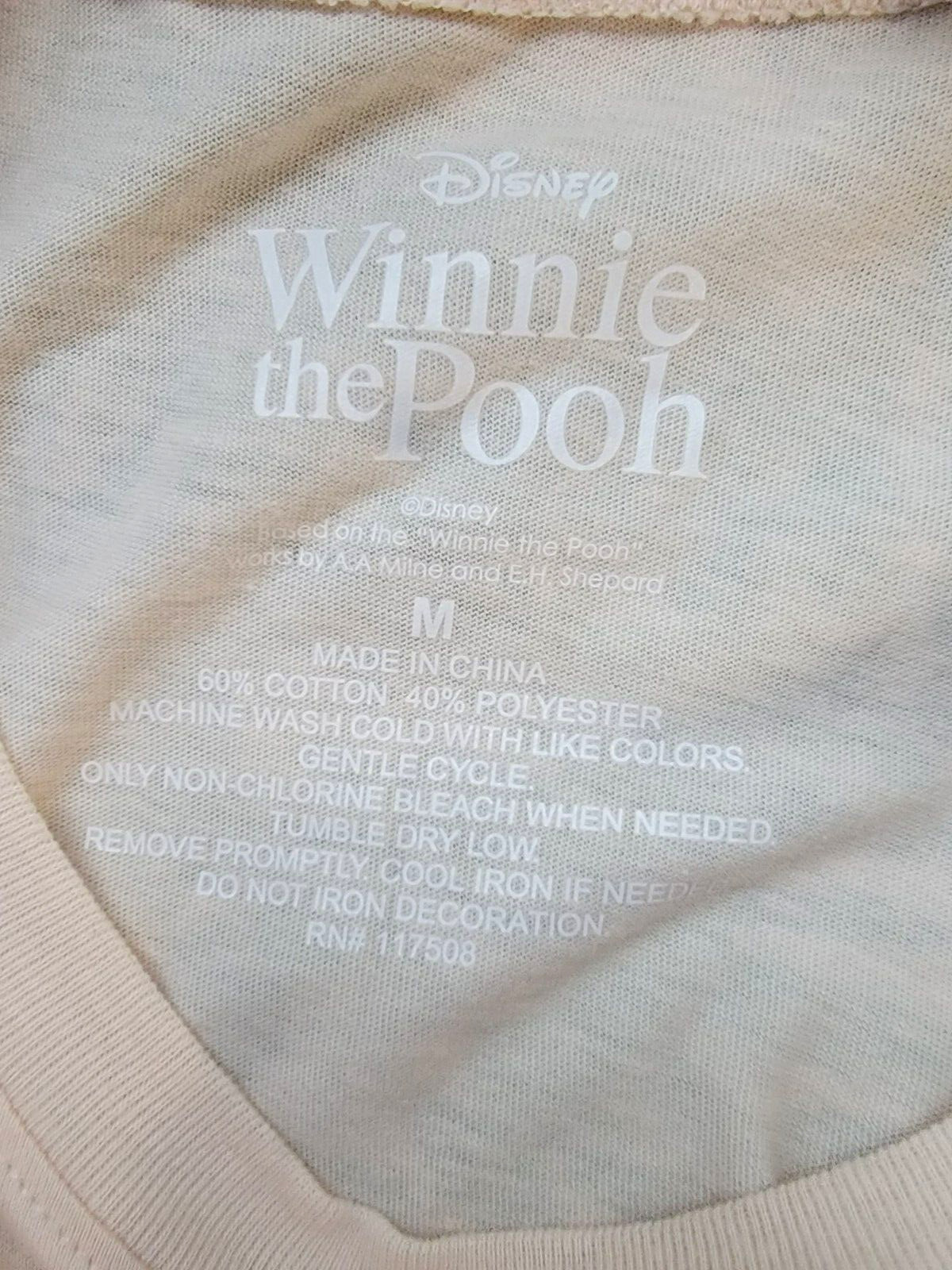 Soft Winnie the Pooh T-Shirt Women’s Size M Pooh Sniffing Flowers NWT NEW