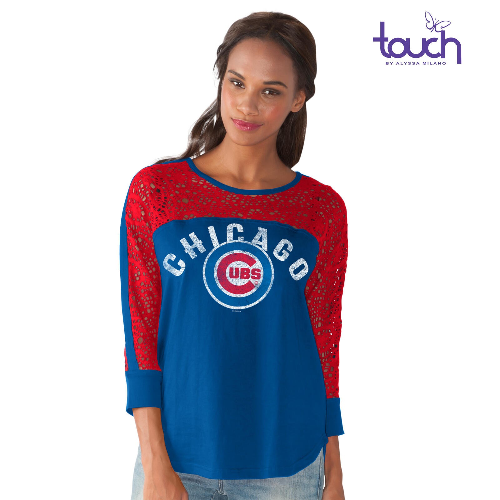 G-III Touch Chicago Cubs Lace Tee, Medium