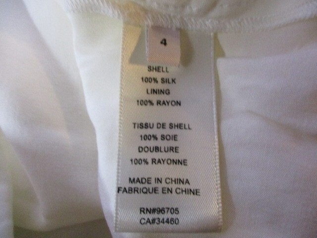 NWT Rebecca Taylor FAB 100% Silk Chiffon Ruffle Detail Flared Sleeves Blouse 4