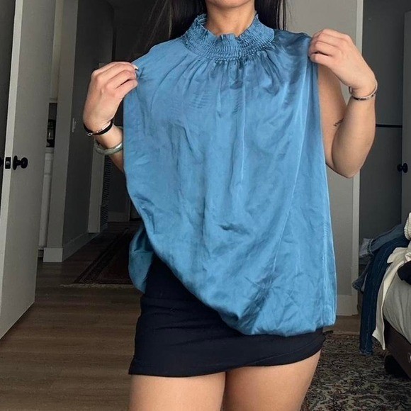Agora Women’s Blue Blouse Size L