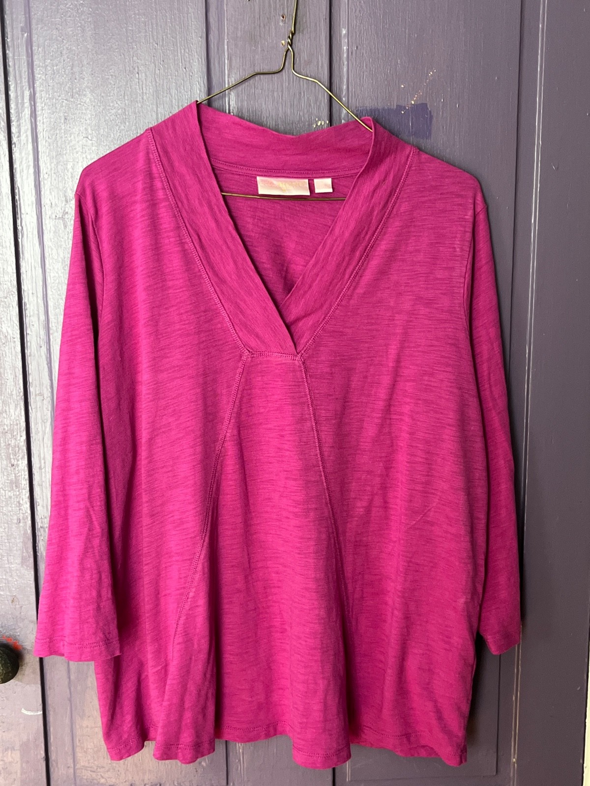 New Belle Boho Kim Gravel fushia purple top Large