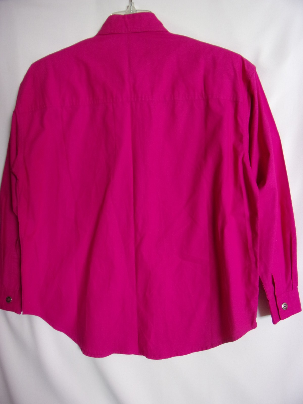 M Southwest Canyon Fuchsia Pink Emb. Beaded Rhinestones Western Blouse Vintage