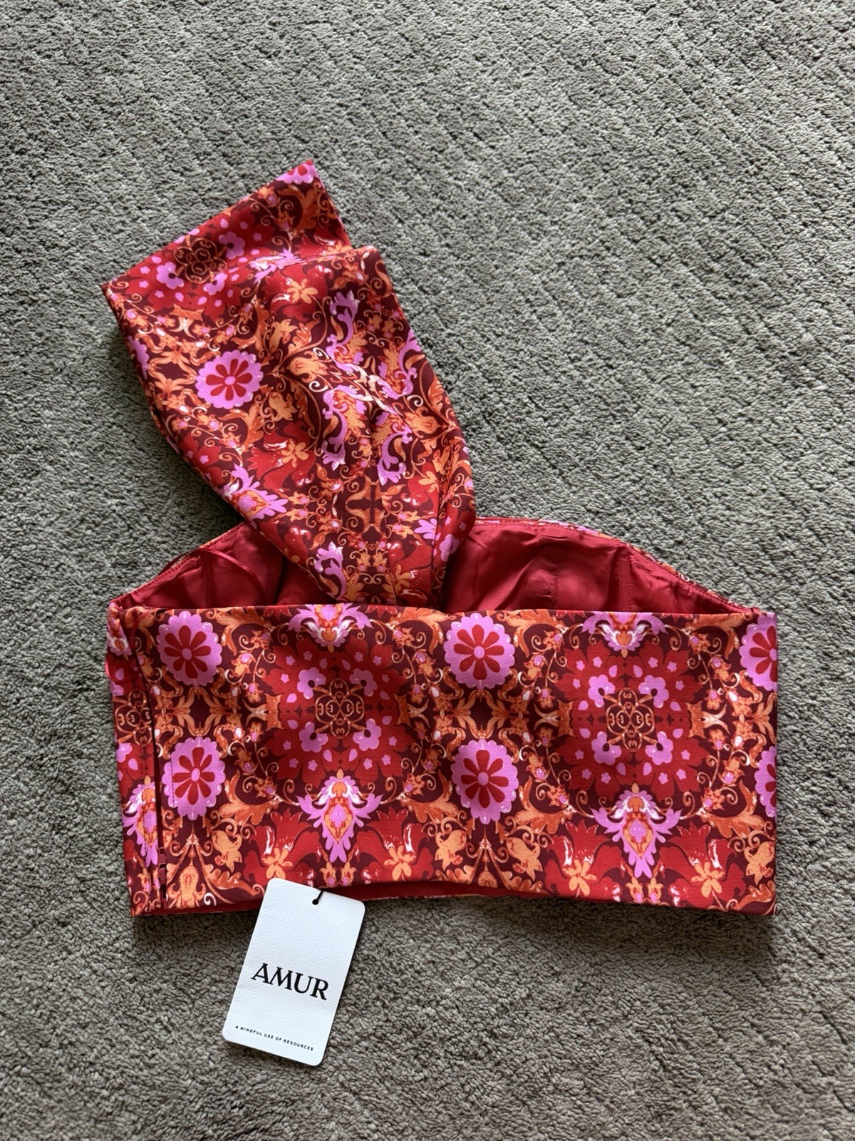 AMUR Women’s Rosewood Kaleidoscope Paisley Blouse Size 6