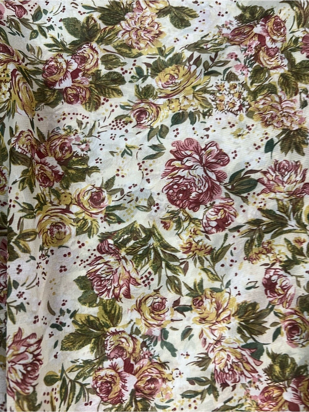 Seductions semi sheer floral kimono size medium