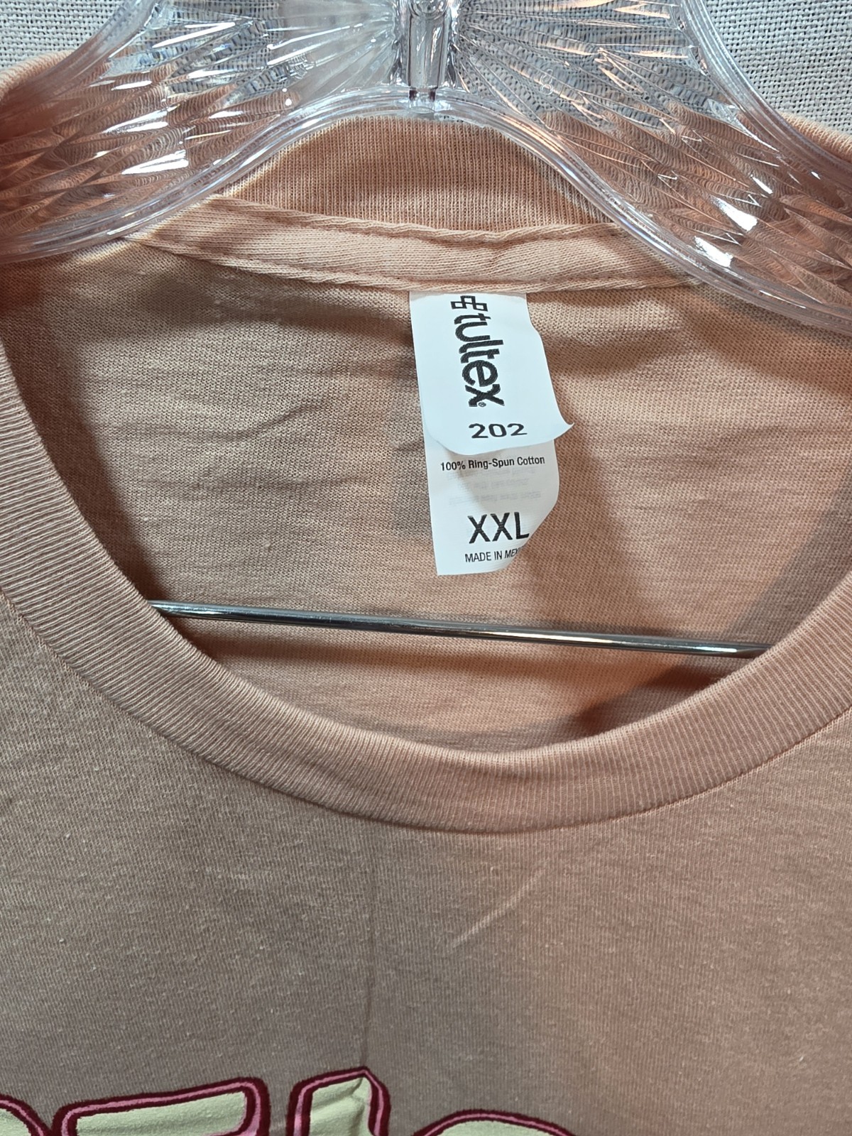 Retro Style Cat Lover Peach Pink Color T-Shirt Womens Size XXL