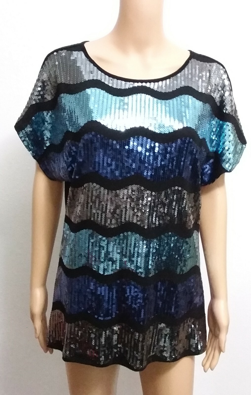 Monamie Blouse pullover women’s stretch sz M regular women’s