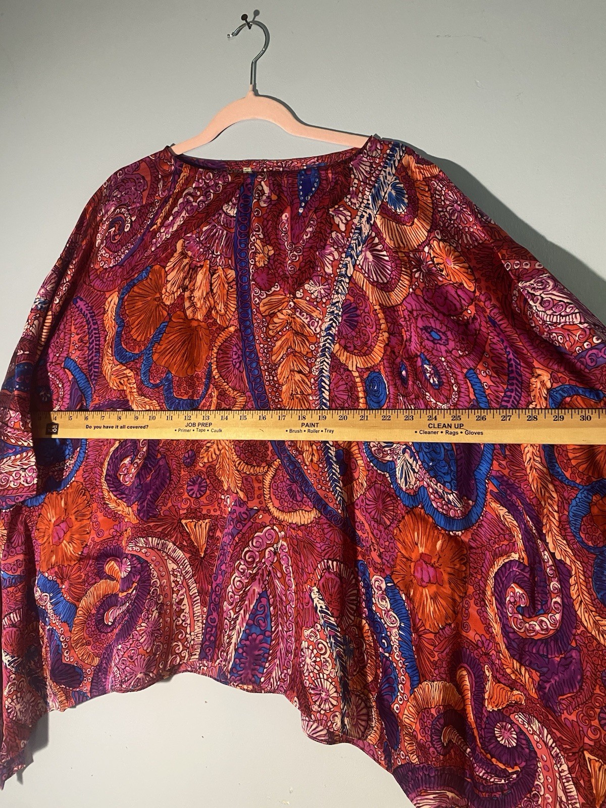 MACK and MACK silky boho Coastal flowy kimono style tunic blouse Large