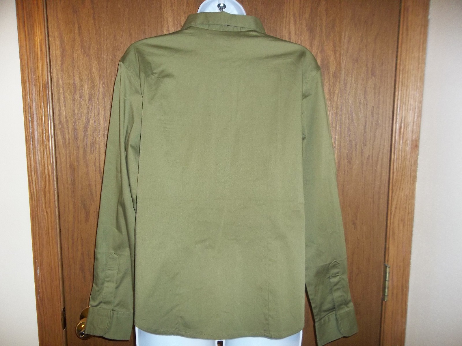 NEW WOMEN’S OLIVE GREEN CITICRAZE SHIRT STRETCH SIZE SMALL