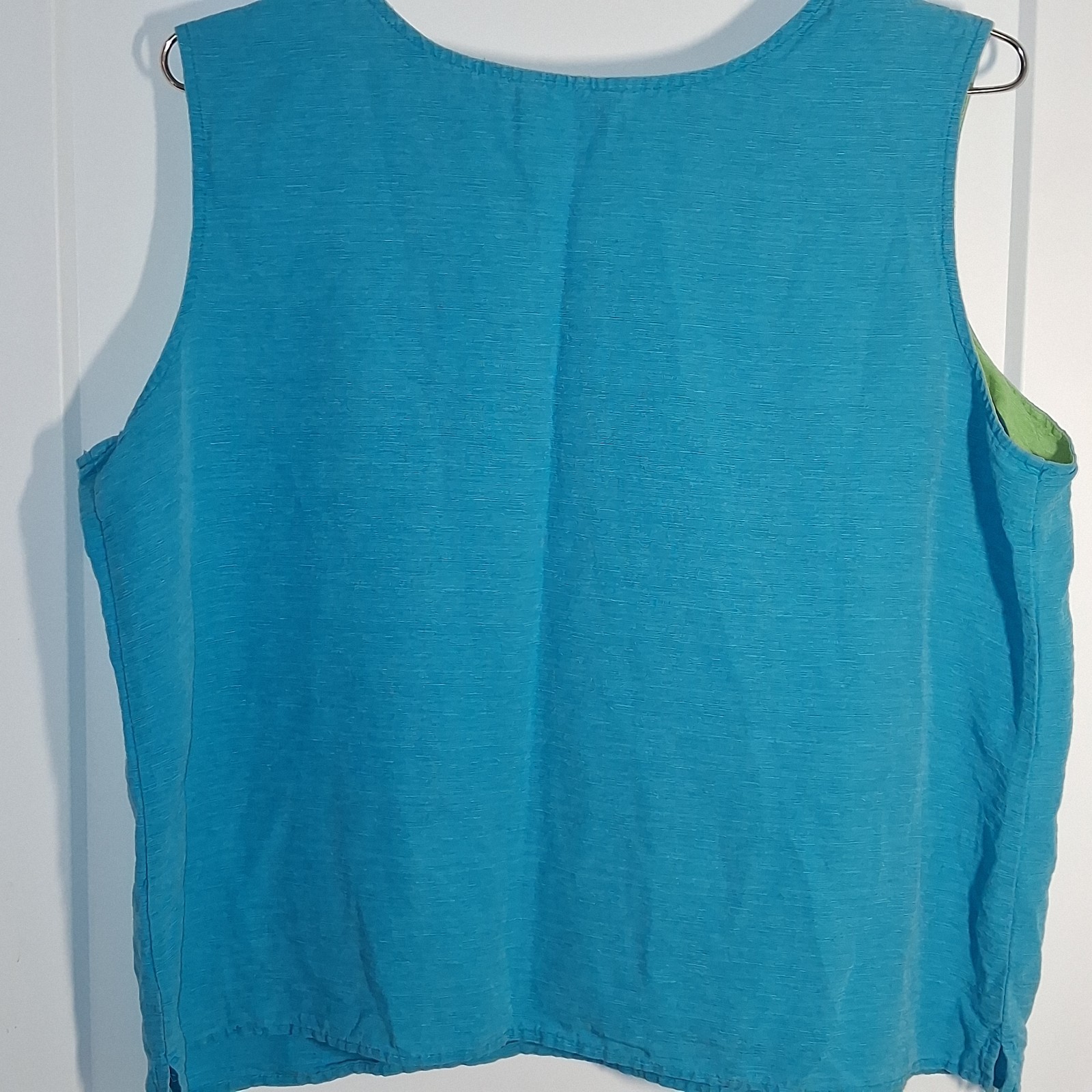 VTG Sag Harbor 100% Silk Tank SZ 18 Plus Office Siren 90s Coastal Grandmacore