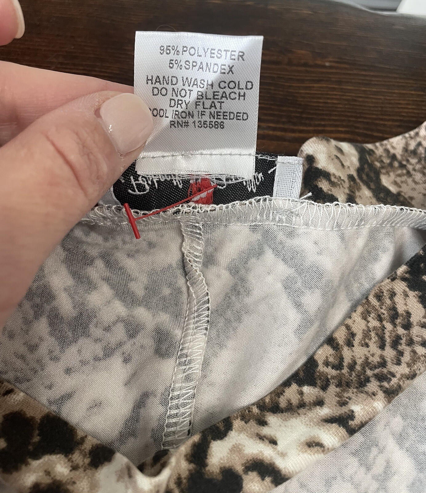 NWOT Perfectly Priscilla Snake Skin Blouse Soft Oversized Loose Sz 2XL Stretch