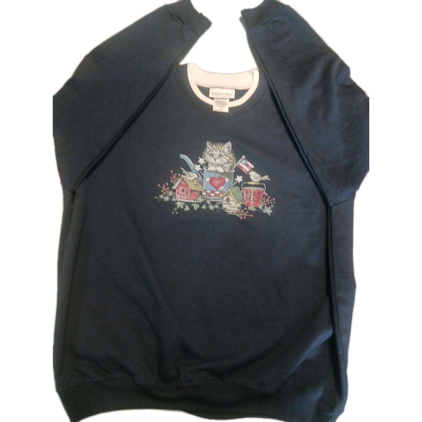 Country Store Top Long Sleeve T-Shirt..size 2x .polyster Cotton .