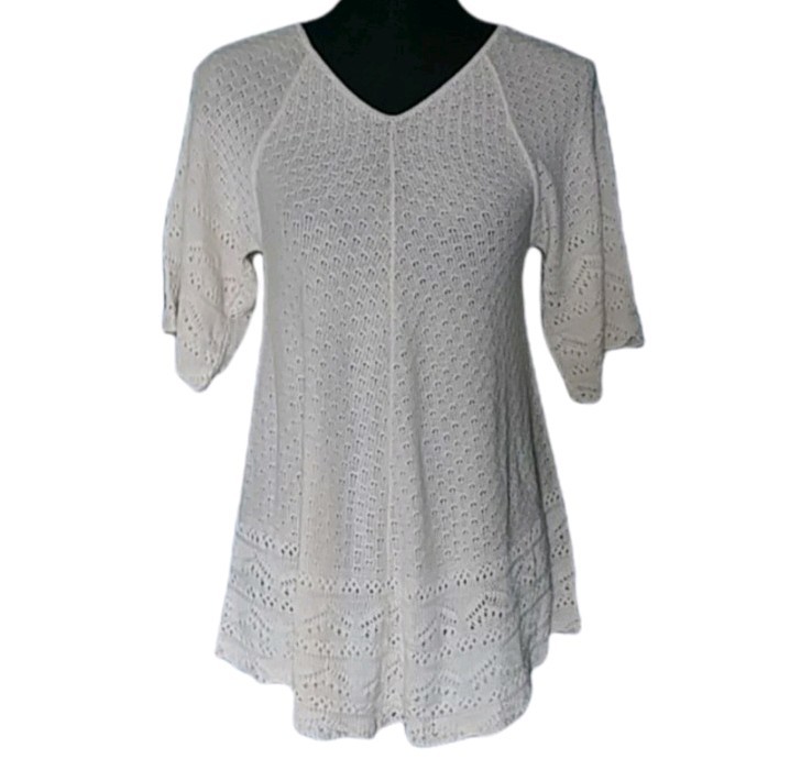 Seduction Cream Colored Acrylic Top