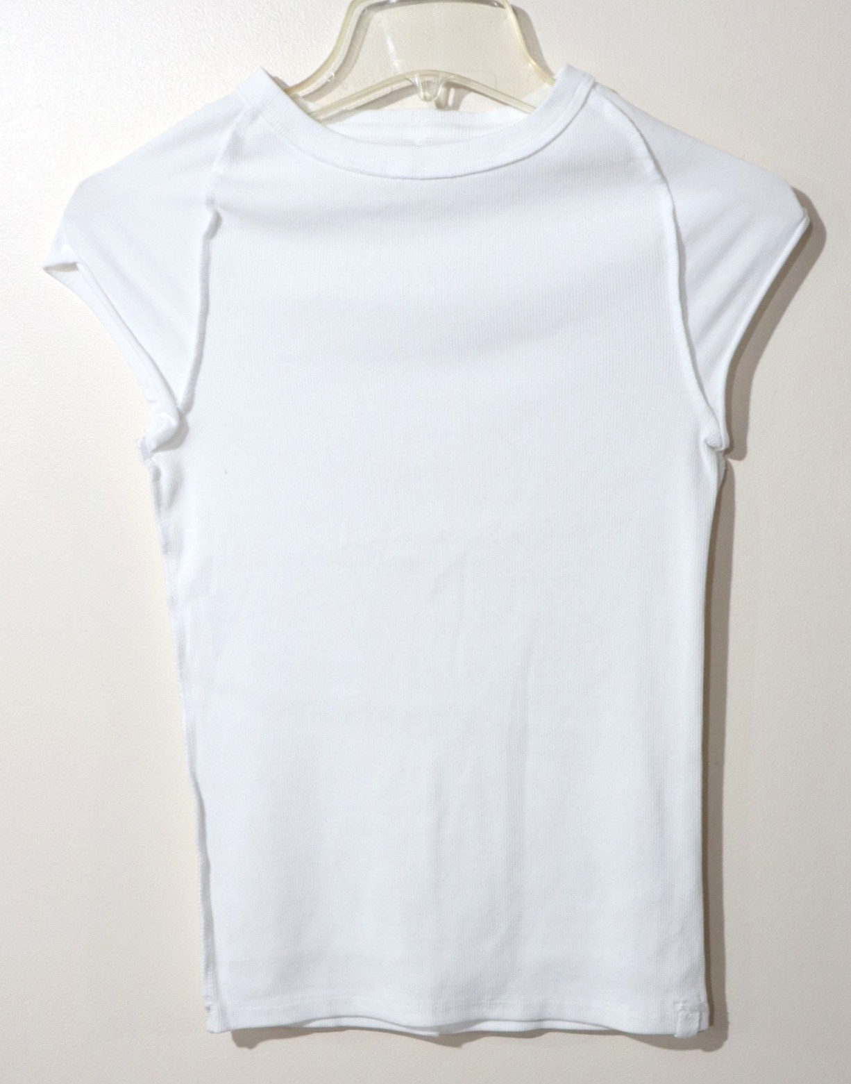Free People We The Free Women’s Ever Had Ribbed Tee Top in White size S