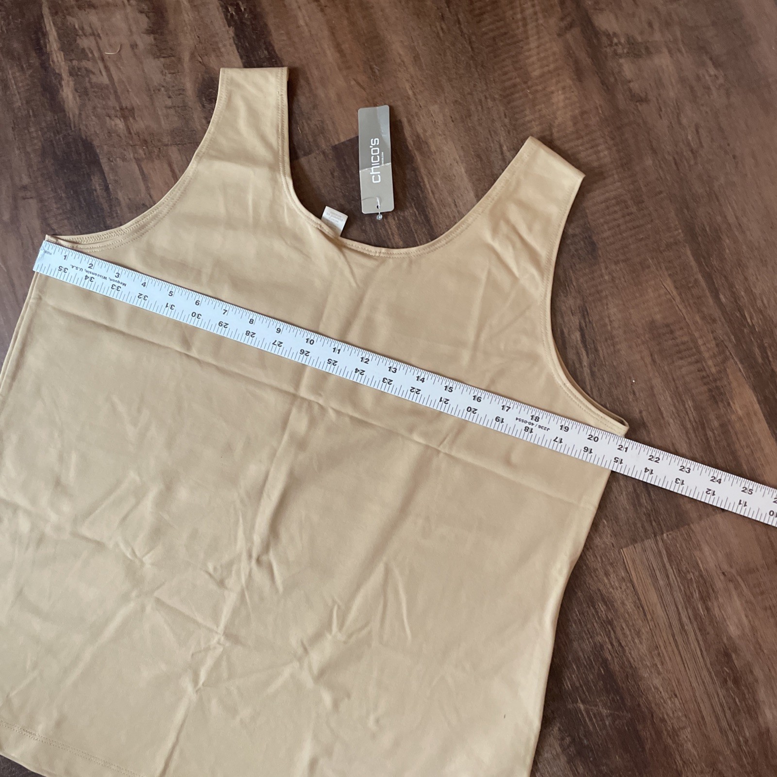 Chico’s 3 Microfiber Camel Knit Tank Top Layer NWT