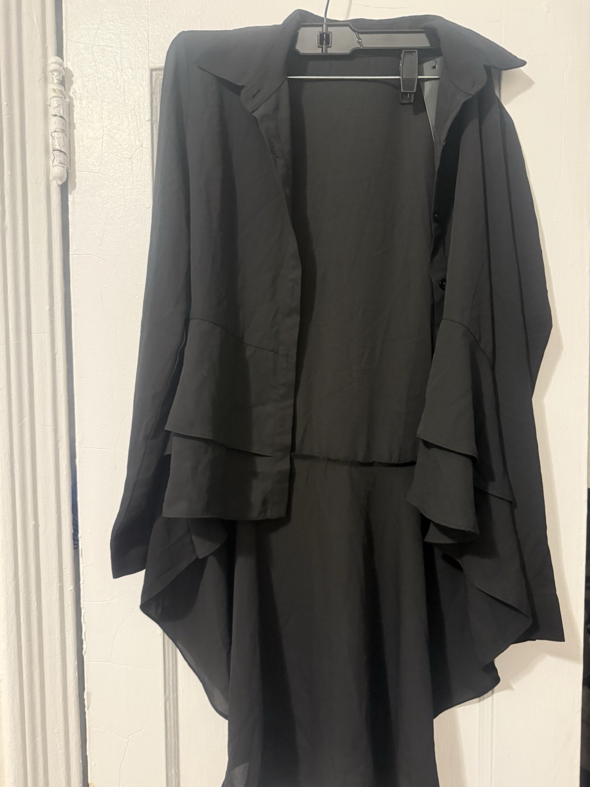 Women size S Soprano Black Long Length Shirt NEW Soprano