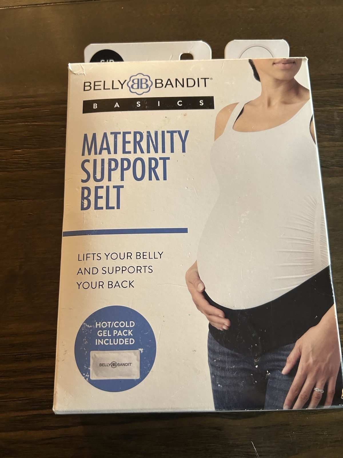 Belly Bandit Maternity Pregnancy Support Band Black Small Hot/Cold Pack