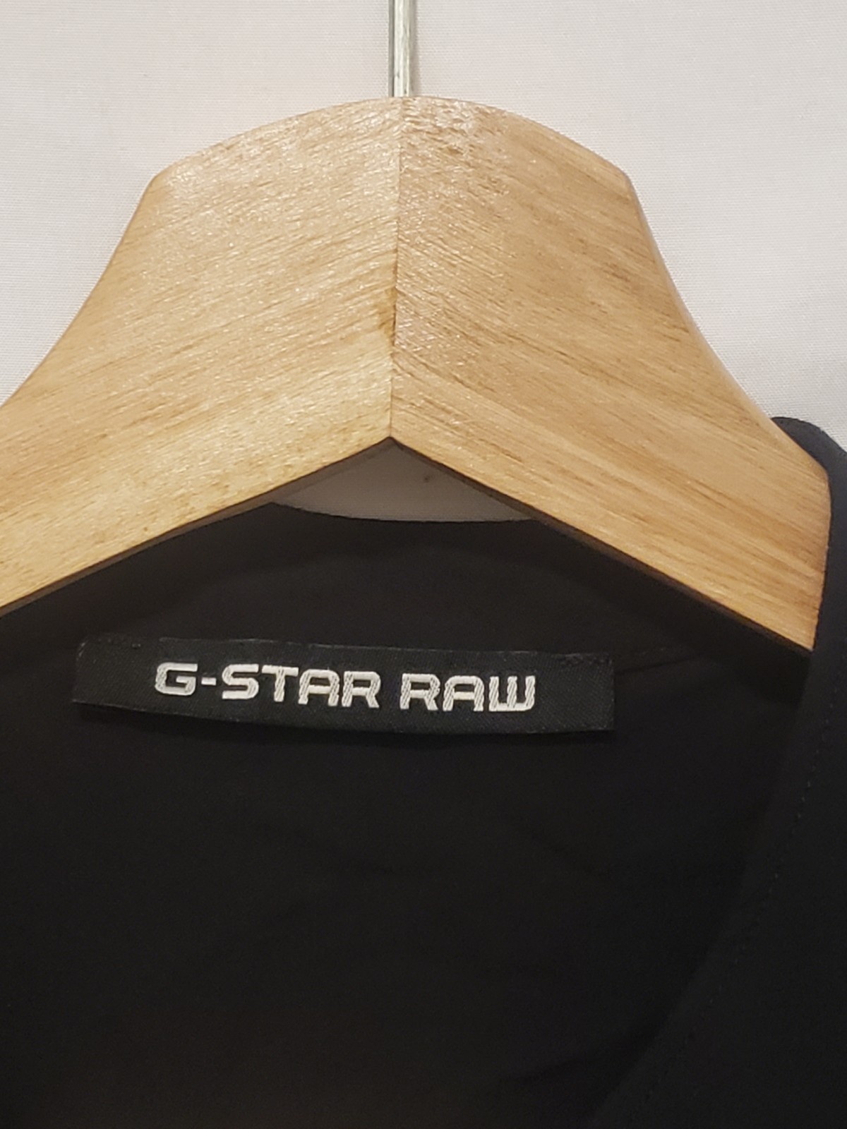 G-Star Raw Stand Up Collar Sleeveless Pleated Top XS Black Pull On Stretch Waist