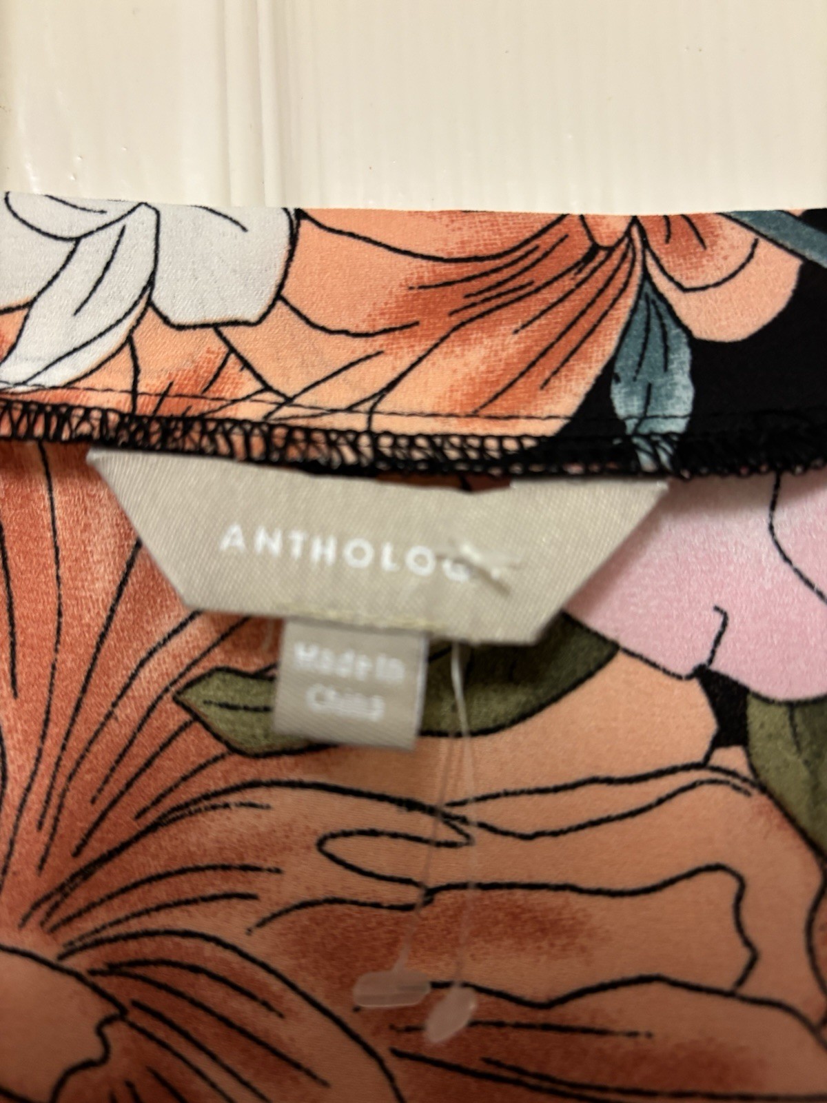 Anthology Multi Colour Floral Dress Cold Shoulder Top Size 30 Spring Summer