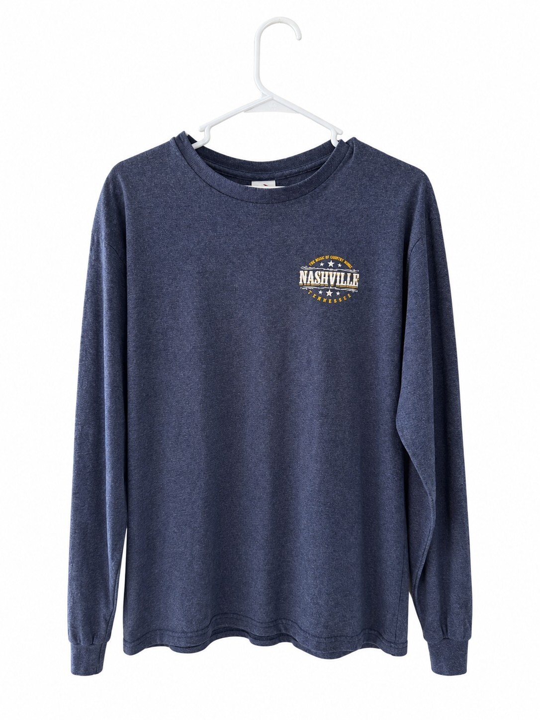 Delta Pro Weight Medium Blue Nashville Tennessee Long Sleeve T-Shirt