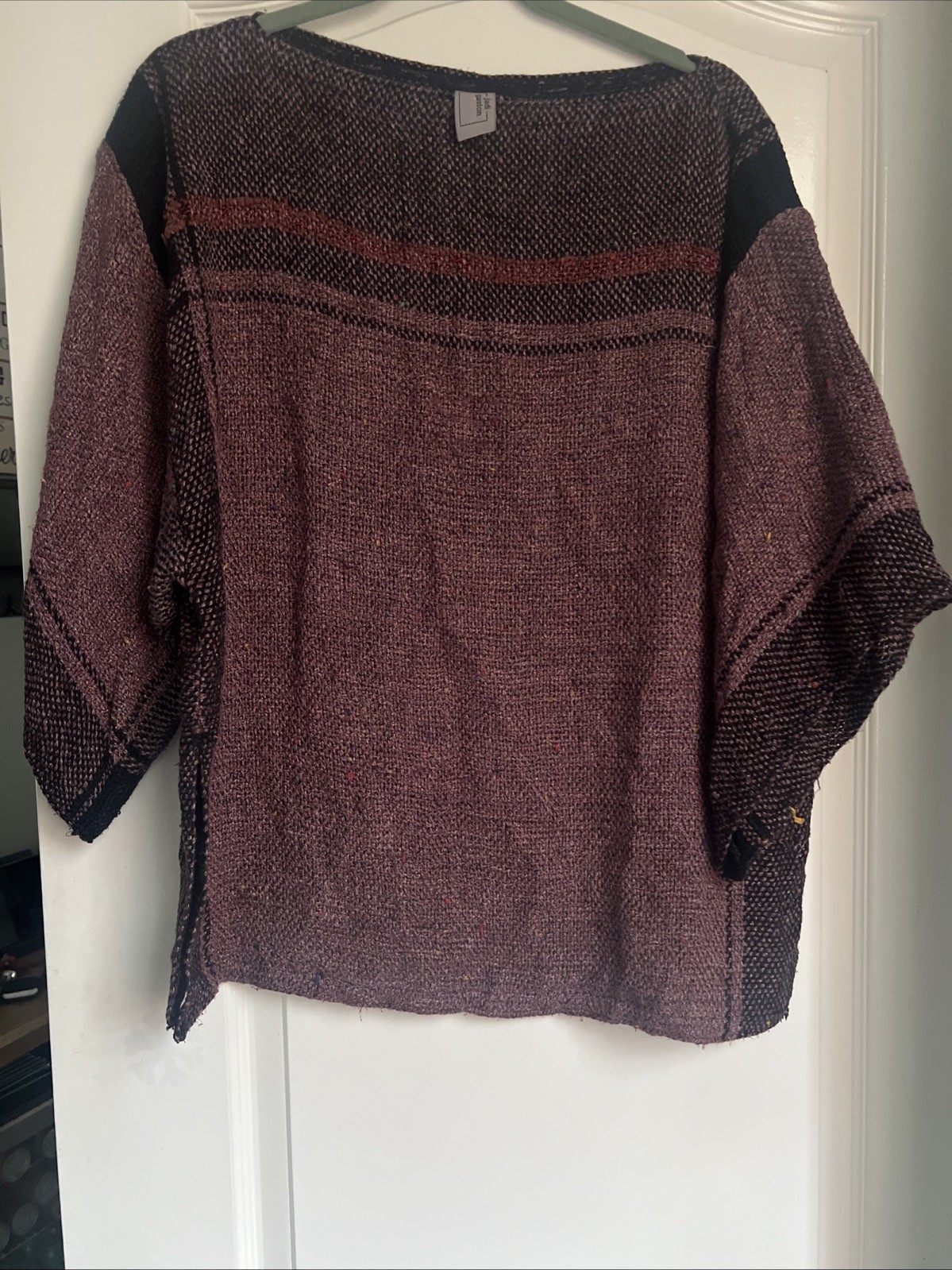 Unique 1 of a kind Judi Gaston Top -Blend Of Plum, Black, Some Green, And Yellow