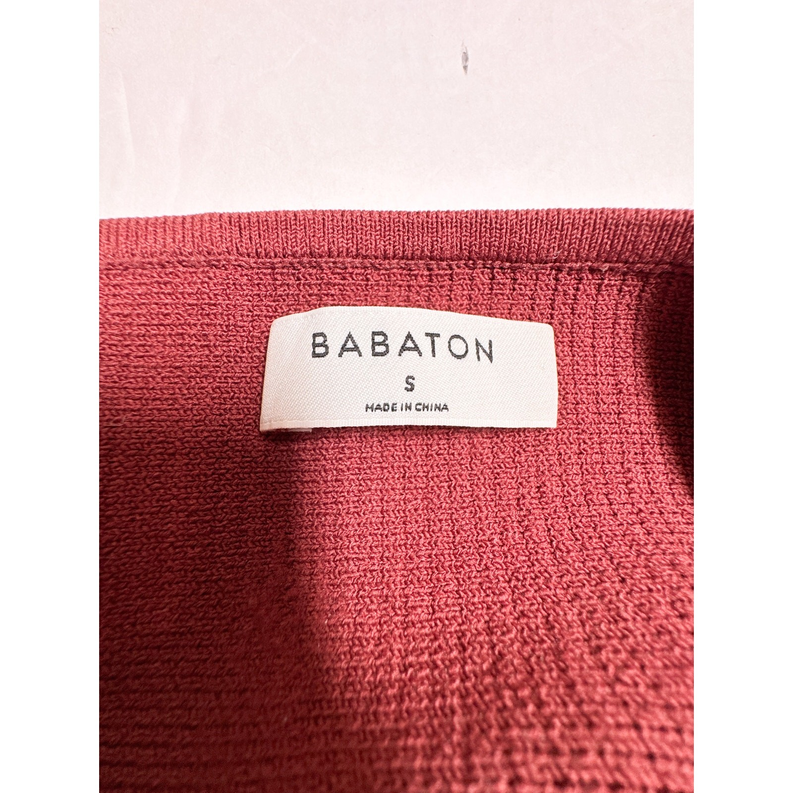 Babaton Sculpt Knit Tank Womens S Ribbed Square Neck Sundried Red Aritzia Top